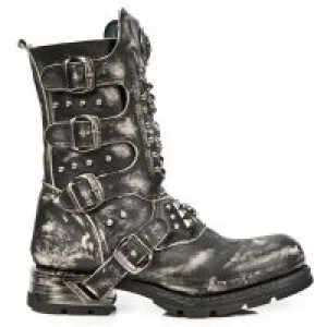  M.MR019-C2 VINTAGE RASPADO NEGRO MOTOROCK NEGRO TACON ACERO -  1