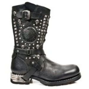  M.MR020-C1 BUFALO NEGRO ENCOGIDO MOTOROCK NEGRO TACON ACERO New Rock M.MR020-C1 -  