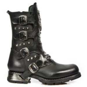 Ботинки M.MR029-C1 ITALI NEGRO NOMADA NEGRO MOTOROCK NEGRO ACERO New Rock M.MR029-C1 - маленькая картинка