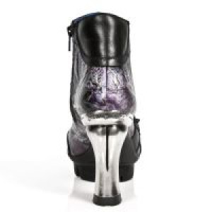  M.NEOPUNK001-C1 ITALI NEGRO VINTAGE FLOWER LILA ELASTICO NEO -  5