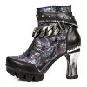  M.NEOPUNK002-C1 ITALI NEGRO VINTAGE FLOWER LILA NEOPUNK NEGR -  1