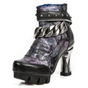  M.NEOPUNK002-C1 ITALI NEGRO VINTAGE FLOWER LILA NEOPUNK NEGR -  2