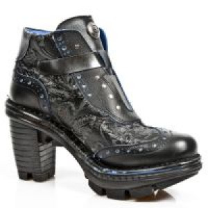  M.NEOTR003-C12 LUX NEGRO AZUL NAPA VINTAGE FLOWER NEG PULIK -  4