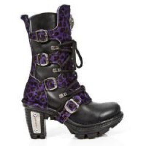  M.NEOTR005-C10 ITALI NEGRO PELO LEOPARDO LILA NEOTRAIL NEGRO -  1