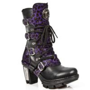  M.NEOTR005-C10 ITALI NEGRO PELO LEOPARDO LILA NEOTRAIL NEGRO -  2