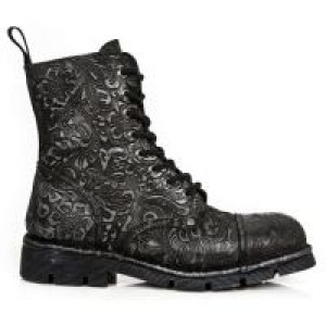  M.NEWMILI083-S7 DRAMA RAW NEGRO PLOMO HAND FINISHED LEATHER New Rock M.NEWMILI083-S7 -  