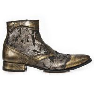  M.NW111-R3 BOX OROMANE NOBUCK NEGRO TEJUS ORO VIP 1 NEGRO -  2