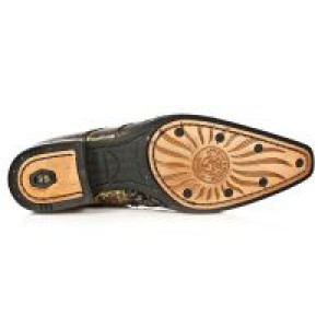  M.NW111-R3 BOX OROMANE NOBUCK NEGRO TEJUS ORO VIP 1 NEGRO -  7