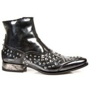  M.NW114-C1 CHAROL STUCO ACERO VIP 1 NEGRO SUELA ACERO T VIP New Rock M.NW114-C1 -  