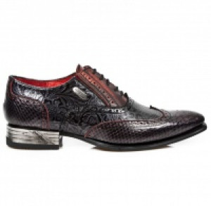  M.NW136-C4 PITON NEGRO GRAFITO REVESS ROJO DRAMA CHAROL NEGR New Rock M.NW136-C4 -  