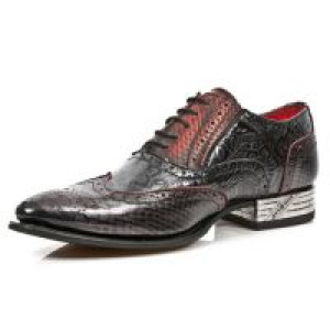  M.NW136-C4 PITON NEGRO GRAFITO REVESS ROJO DRAMA CHAROL NEGR -  4