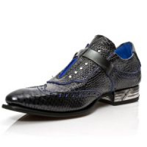 M.NW137-C1 PITON NEGRO GRAFITO REVESS AZUL,COCO NEGRO GRAFIT -  4