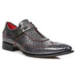  M.NW137-R1 PITON NEGRO GRAFITO REVESS ROJO,COCO NEGRO GRAFIT -  2