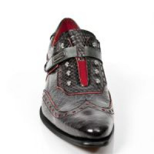  M.NW138-C2 PITON NEGRO GRAFITO REVESS ROJO,COCO NEGRO GRAFIT -  3