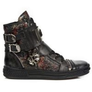  M.PS028-C2 PULIK ACERO ITALI NEGRO VINTAGE2 FLOWER ROJO PISA -  1