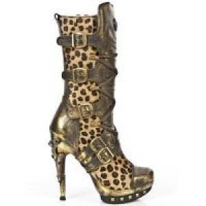  M.PUNK001-C70 BOX OROMANE LEOPARDO PELO MARRON PLATAF ORO -  1