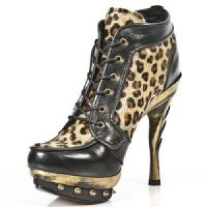  M.PUNK006-C20 NOMADA NEGRO LEOPARDO PELO MARRON PL ORO PUNK -  4