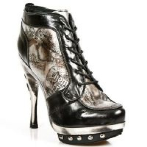  M.PUNK006-C9 NOMADA NEGRO BOSTON PLATA PIEL VIVO NEG PL ACER -  2