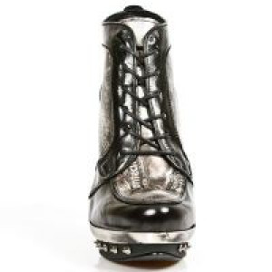  M.PUNK006-C9 NOMADA NEGRO BOSTON PLATA PIEL VIVO NEG PL ACER -  3
