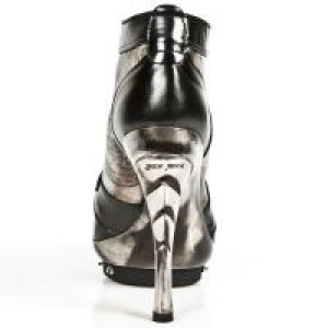  M.PUNK006-C9 NOMADA NEGRO BOSTON PLATA PIEL VIVO NEG PL ACER -  5