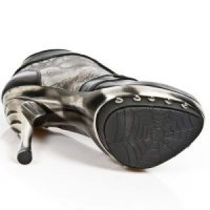  M.PUNK006-C9 NOMADA NEGRO BOSTON PLATA PIEL VIVO NEG PL ACER -  6