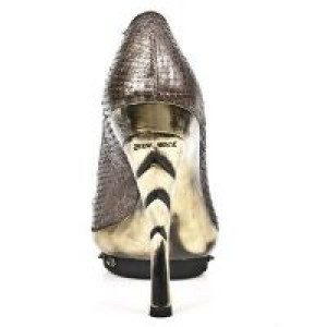  M.PUNK012-C11 PITON PLISADO MARR ORO PIEL V MARR PL ORO COBR -  5