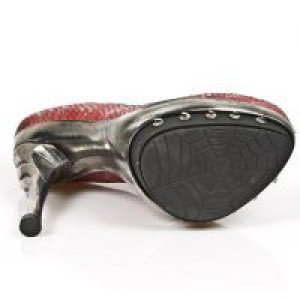  M.PUNK012-C15 PITON PLISADO ROJO ACERO V NEG PL PUNK COBRA G -  6