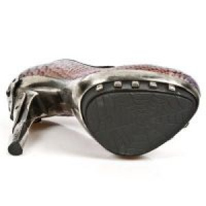  M.PUNK012-C20 PITON FUCSIA PIEL VIVO NEGRO PL ACERO PUNK REC -  6