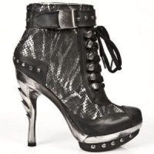  M.PUNK028-C1 ITALI NEGRO, PITON PLISADO NEGRO ACERO, PUNK GA -  1
