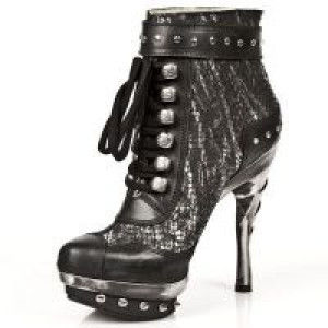  M.PUNK028-C1 ITALI NEGRO, PITON PLISADO NEGRO ACERO, PUNK GA -  4
