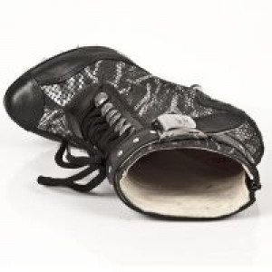  M.PUNK028-C1 ITALI NEGRO, PITON PLISADO NEGRO ACERO, PUNK GA -  7