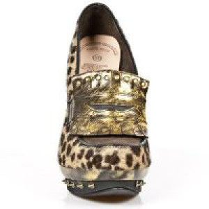  M.PUNK038-C2 PELO LEOPARDO GALIA MARRON BOX ORO COBRA GARRAS -  3