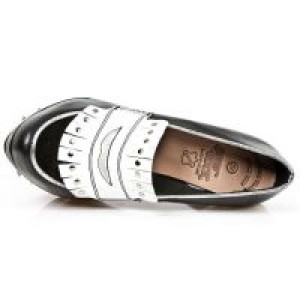  M.PUNK038-R7 NOMADA NEGRO VELOUR NEG NAPA BLANCA BOX PL COBR -  7