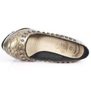  M.PUNK043-C18 PITON ORO PIEL VIVO NEG PL PUNK CALAVERA CRIST -  7