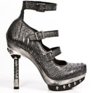  M.PUNK051-C2 PITON GRIS PLATA PL ACERO PUNK CRISTAL T CANYON -  1