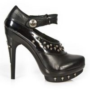  M.PUNK070-C1 NOMADA NEGRO CHAROL STUCO NEG PL PUNK CRUZ NEGR New Rock M.PUNK070-C1 -  