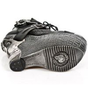  M.PZ001-C1 ITALI NEGRO PITON NEGRO PL PANZER PLATA TACON ACE -  6