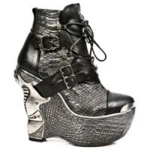  M.PZ001-C3 ITALI NEGRO PITON GRIS PLATA PL PANZER PLATA T AC New Rock M.PZ001-C3 -  