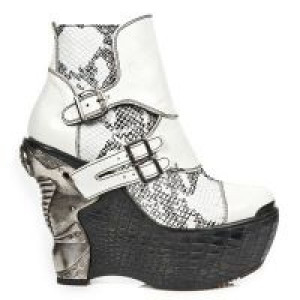  M.PZ001-L3 CHAROL BLANCO PITON BLANCO NEG PL PANZER NEGRO T New Rock M.PZ001-L3 -  