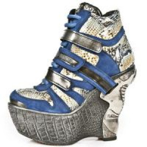  M.PZ010-C4 VELOUR AZAFATA PITON DIAMANTE AZUL PULIK AC PANZE New Rock M.PZ010-C4 -  