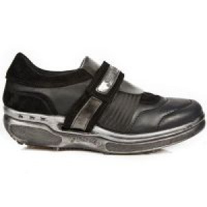  M.RK004-C7 ITALI NEGRO VELOUR NEGRO ANTIK ACERO ROCKING NEGR -  1