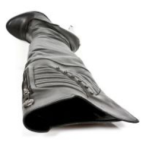  M.ROCK080-C1 ITALI NEGRO NAPA ELASTICA NEGRA PL ACERO LISO T -  7