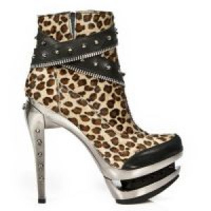  M.ROCK201-C3 ITALI NEGRO PELO LEOPARDO ROCK ACERO New Rock M.ROCK201-C3 -  