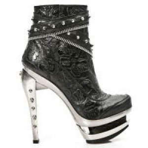  M.ROCK201-S1 ROCK NEGRO, VINTAGE FLOWER NEGRO, ROCK ACERO -  1