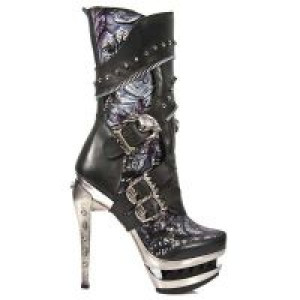  M.ROCK203-C1 ITALI NEGRO VINTAGE FLOWER LILA ROCK ACERO -  1