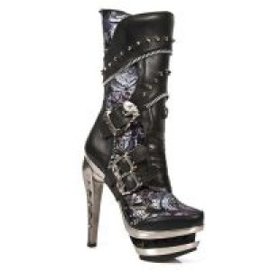 M.ROCK203-C1 ITALI NEGRO VINTAGE FLOWER LILA ROCK ACERO -  2