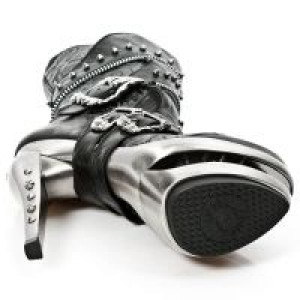  M.ROCK203-S1 ROCK NEGRO, VINTAGE FLOWER NEGRO, ROCK ACERO -  6