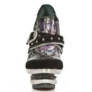  M.ROCK204-R1 VELOUR NEGRO VINTAGE FLOWER LILA ROCK ACERO -  3