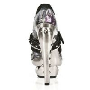  M.ROCK204-R1 VELOUR NEGRO VINTAGE FLOWER LILA ROCK ACERO -  5