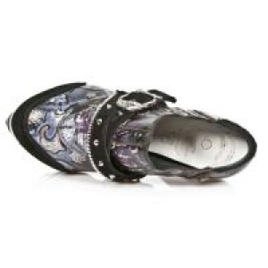  M.ROCK204-R1 VELOUR NEGRO VINTAGE FLOWER LILA ROCK ACERO -  7